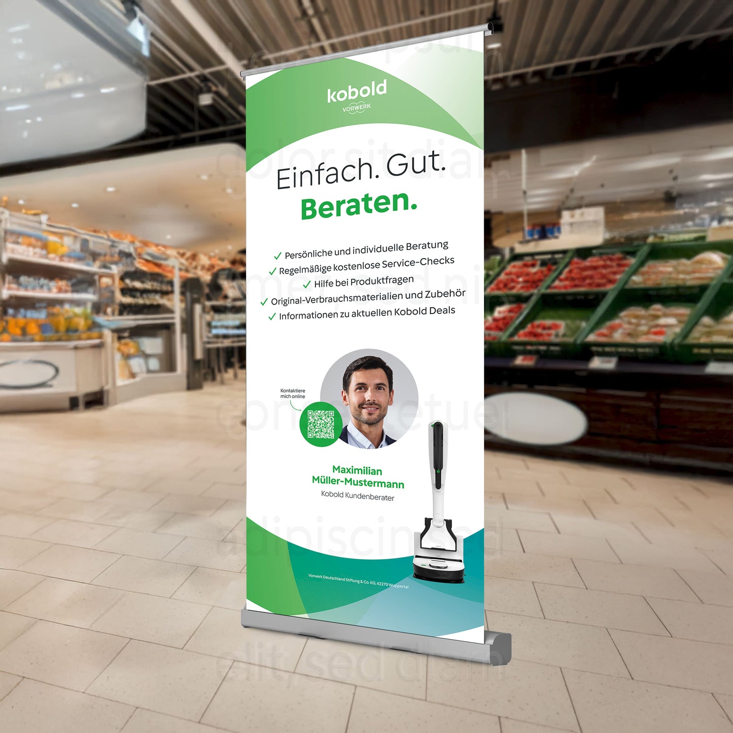 RollUp Einfach.Gut.Beraten 85x200cm
