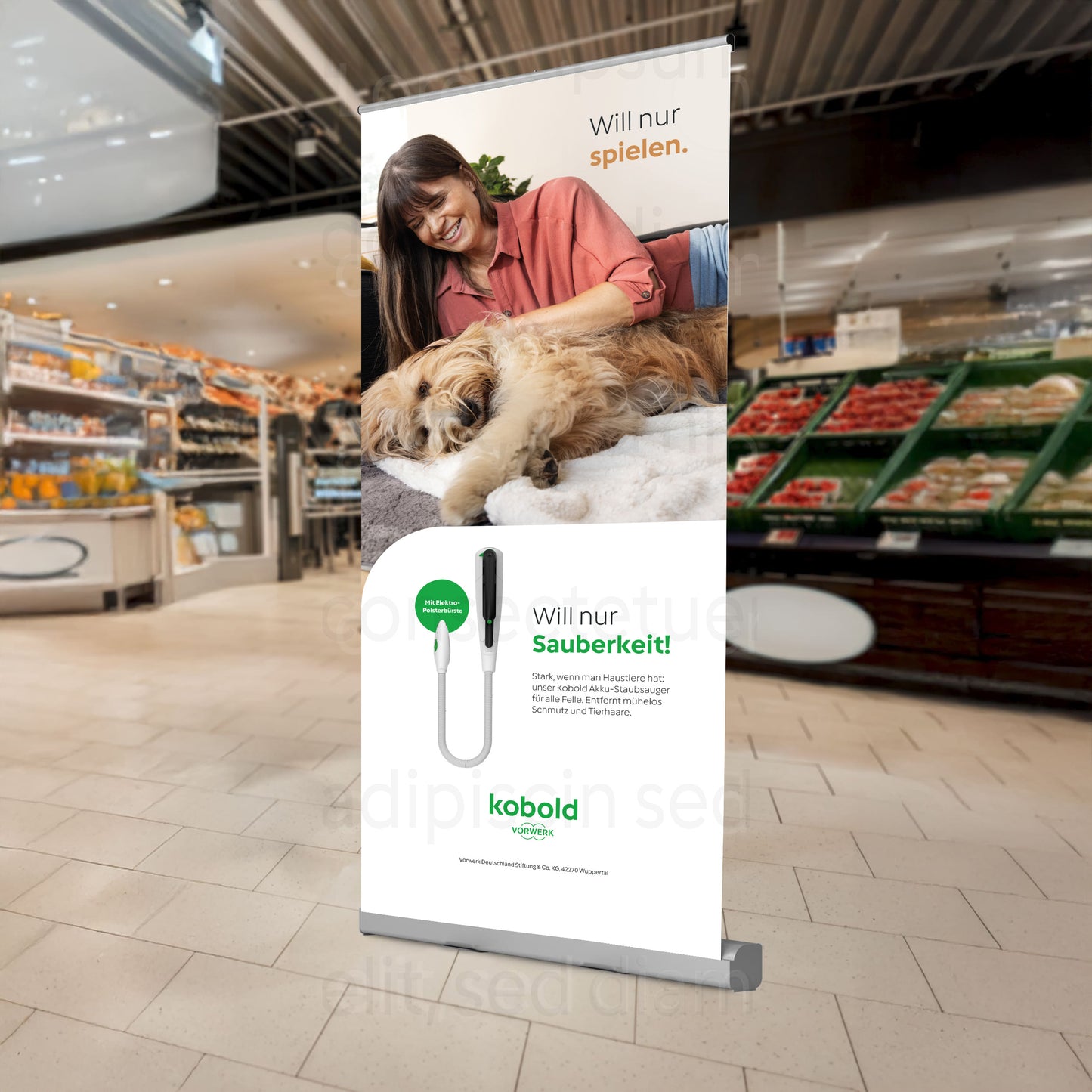 RollUp Haustiere 85x200cm