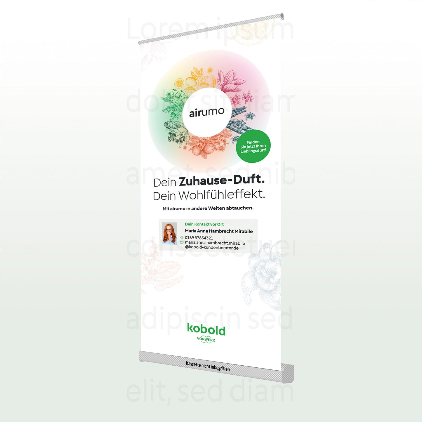 Austauschdruck RollUp Airumo 85x200cm