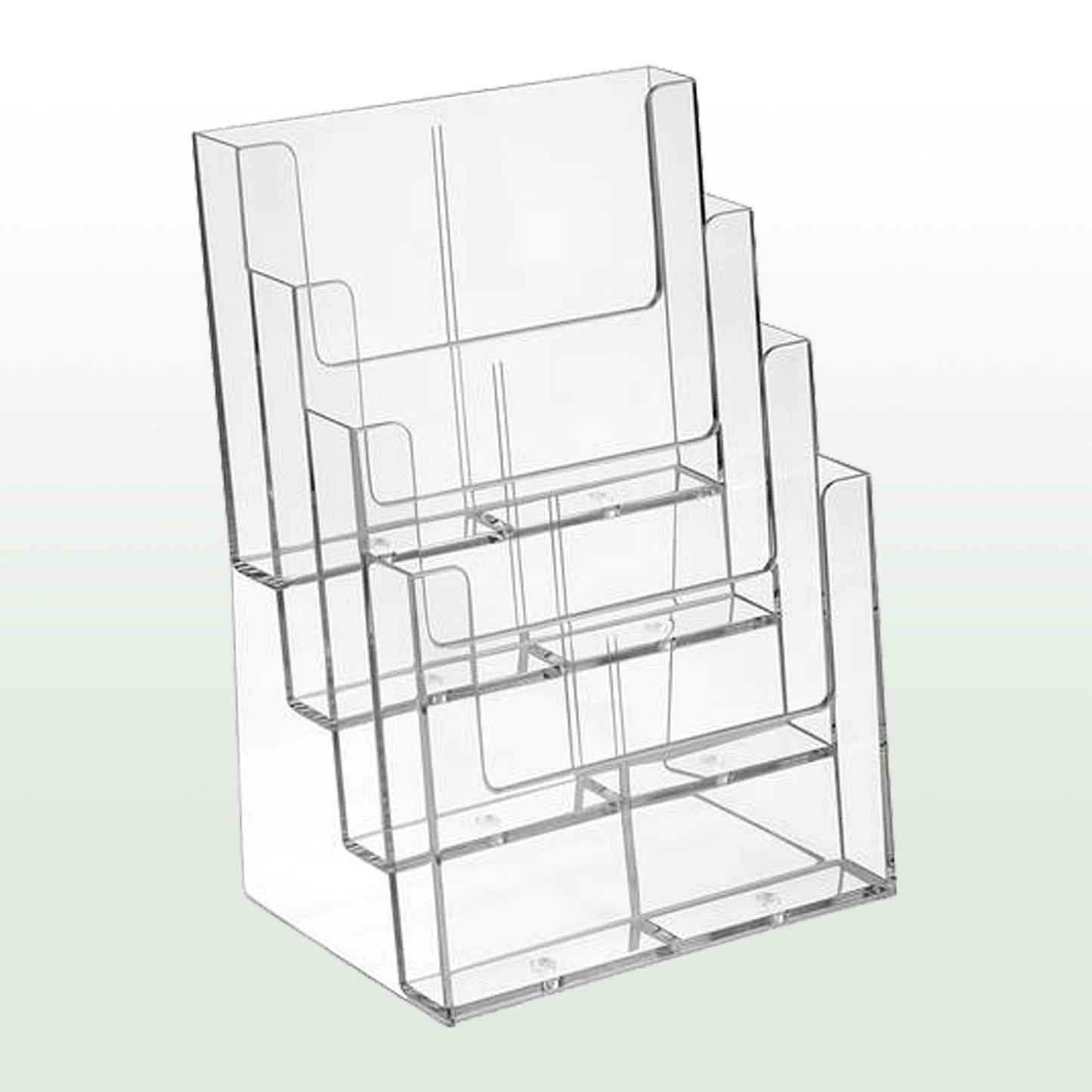 DIN A4 Prospektständer 4-Fächer