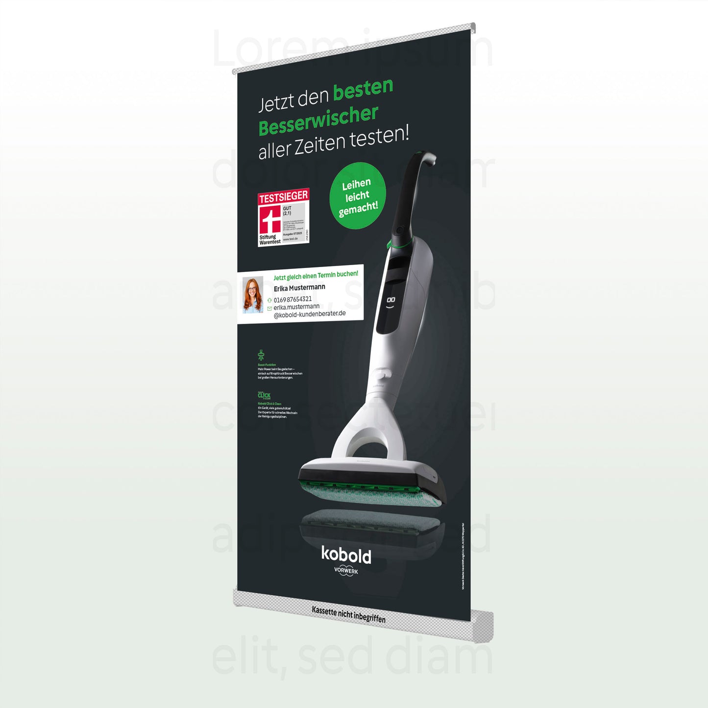 Austauschdruck RollUp VK7 Leihgerät