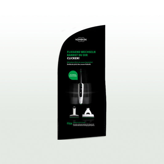 Beachflag Austauschfahne fliegend wechseln