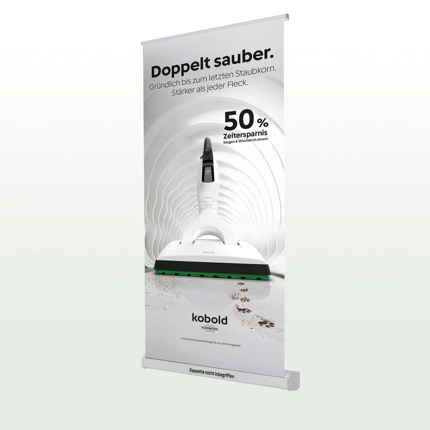 Austauschdruck RollUp Doppeltn sauber 85x200cm