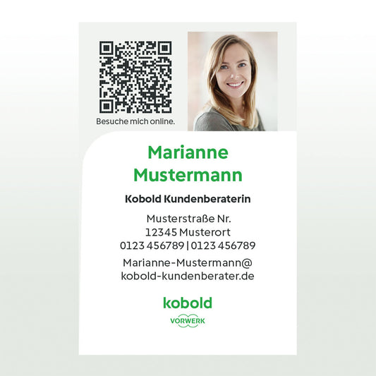 Visitenkarte Hochformat