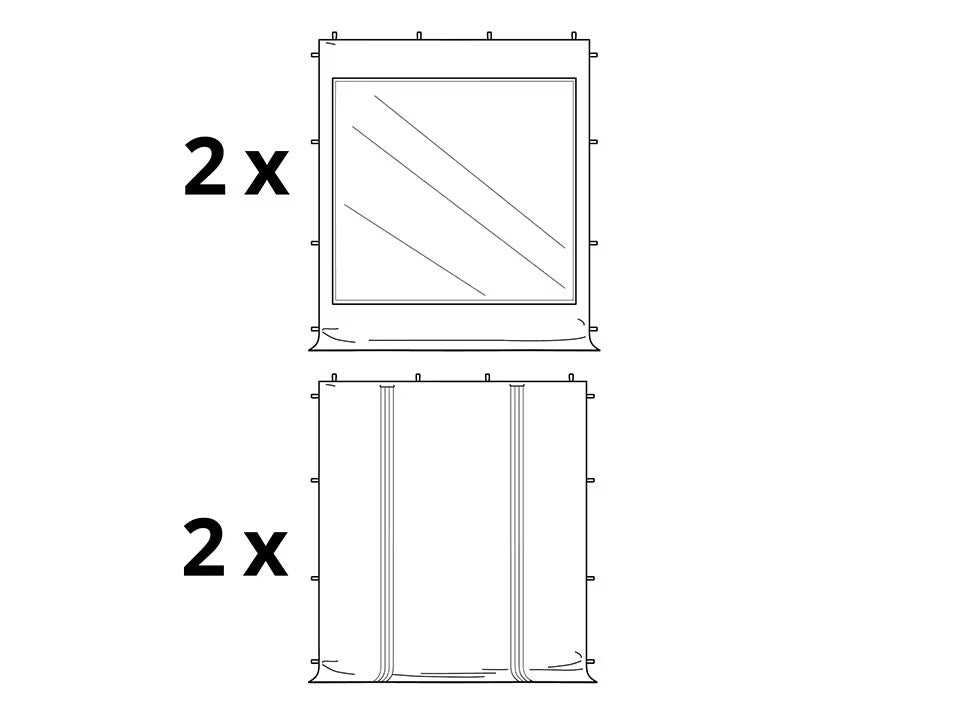 Pavillon Business 3x3m mit 4 Seitenwänden